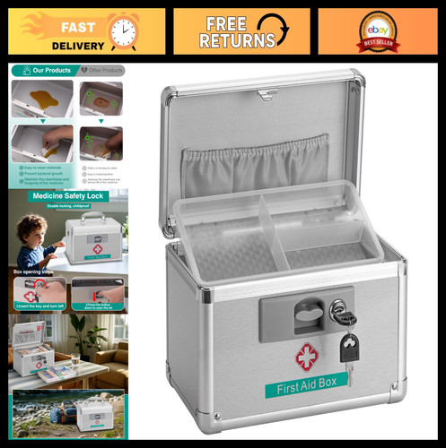 Metal medicine storage box - metal,
