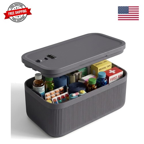 Medicine lock box with - lock,