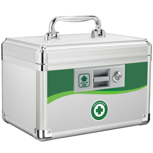 Medicine lock box first aid - box,,