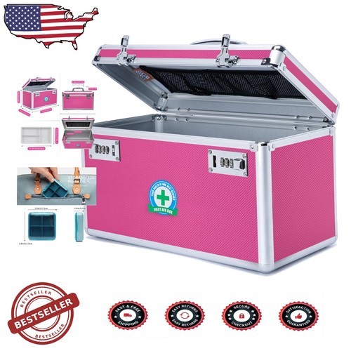Pink lock box - pink,