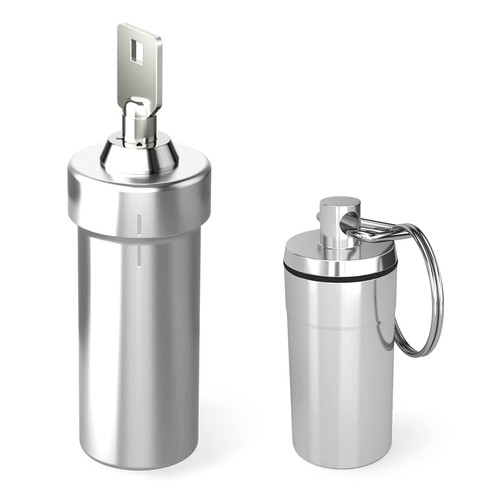 Lockable pill fob - pill,