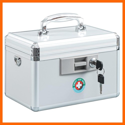 Medication lock box with key - lock,