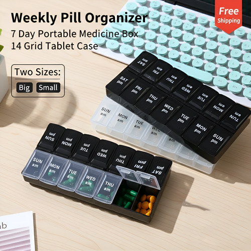 Weekly pill organizer day - weekly,