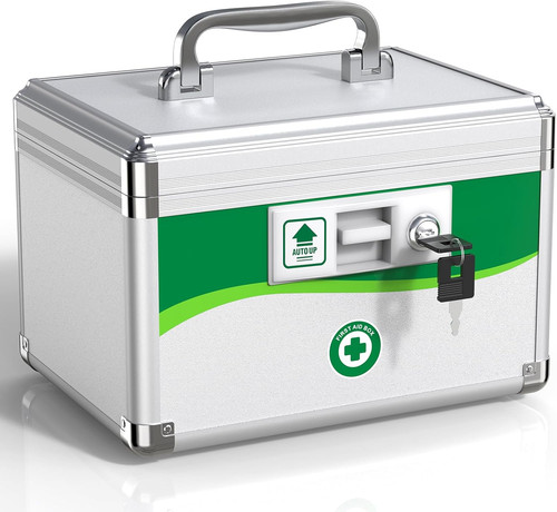 Medicine lock box with keys - medicine,