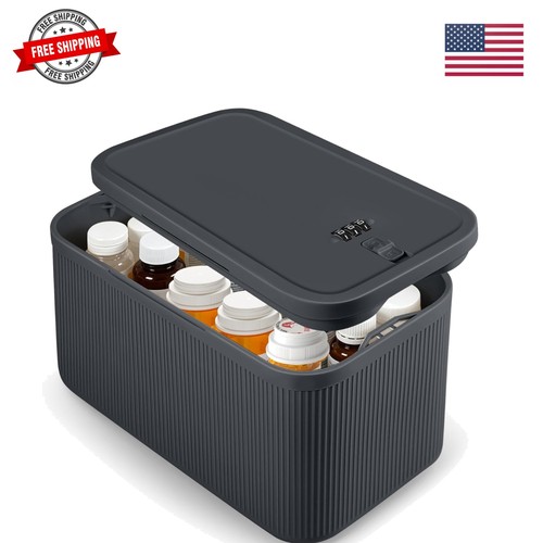 Medicine lock box with - lock,