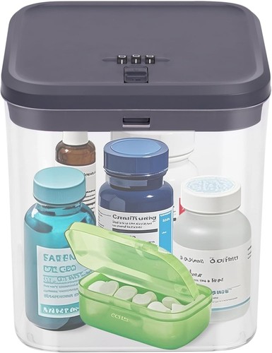Medicine lock box - medicine, code